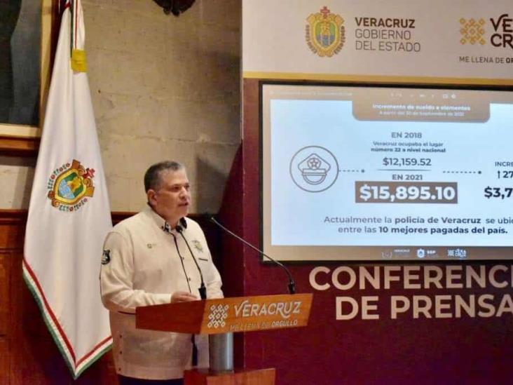 Registra SSP avances en seguridad e incremento salarial a policías de Veracruz