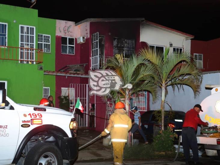 Vecino de fraccionamiento de Coatzacoalcos pierde la vida en incendio