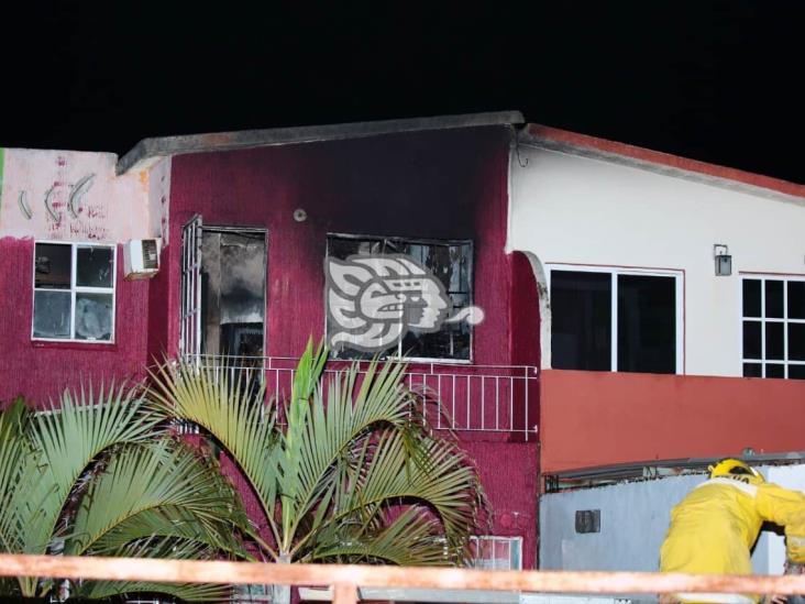 Vecino de fraccionamiento de Coatzacoalcos pierde la vida en incendio