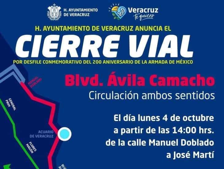 Toma otra ruta: Anuncian cierre de calles por desfile en Veracruz