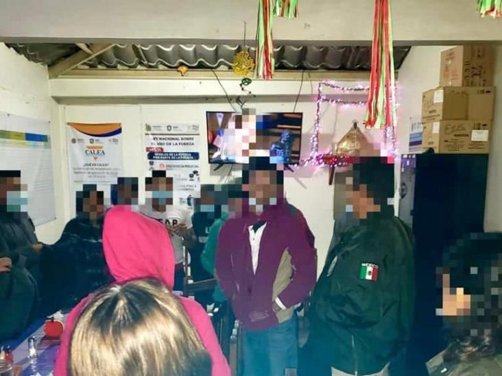 Asegura SSP-Veracruz a 14 migrantes hondureños en Perote