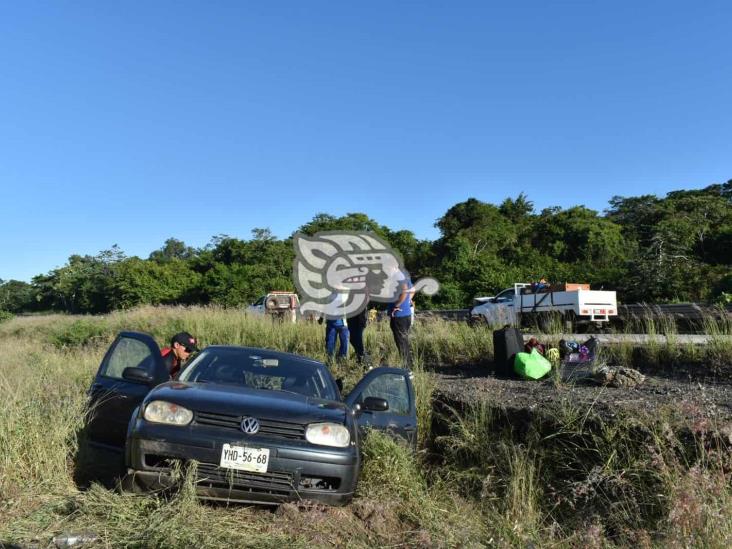 Tres heridos en par de choques en zona de Acayucan 