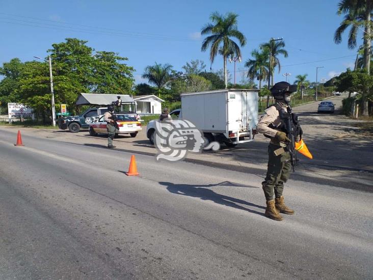 Instalan puestos de seguridad e inspección en Agua Dulce