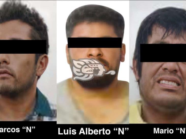 Tres detenidos en Coatzacoalcos; les decomisan droga y vehículos