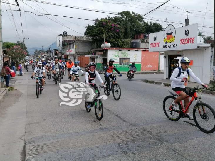 Ciclistas de zona centro de Veracruz realizan caravana contra inseguridad y asaltos