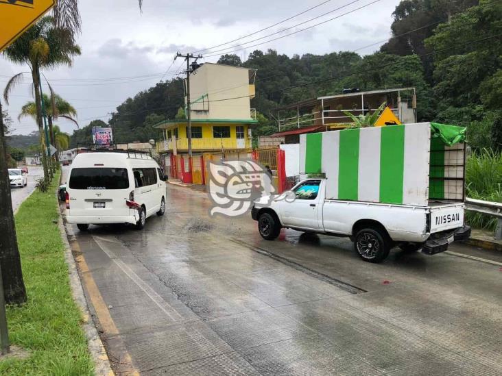 Por lluvia, reportan 4 accidentes en bulevar Xalapa- Coatepec