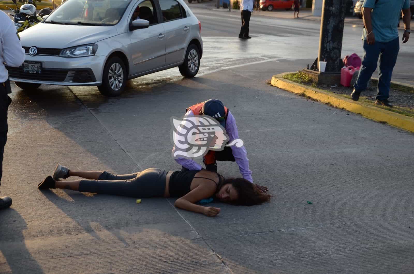 Joven Mujer Es Atropellada En Calles De Veracruz