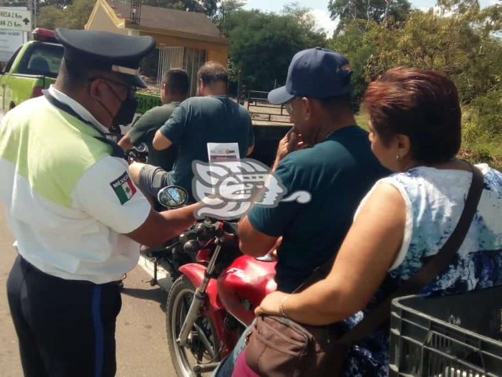 Quieren que usen el casco motociclistas 