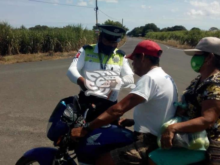 Quieren que usen el casco motociclistas 