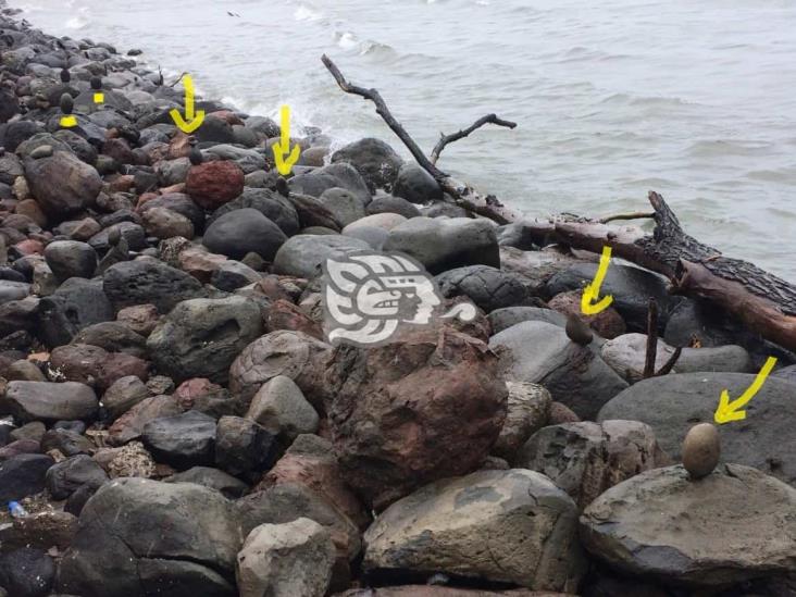 Aparecen muestras de “Stone Balancing” en bulevar Manuel Ávila Camacho