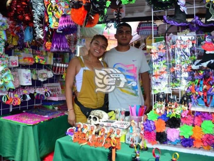 Se alistan comerciantes de Veracruz para el Día de Muertos