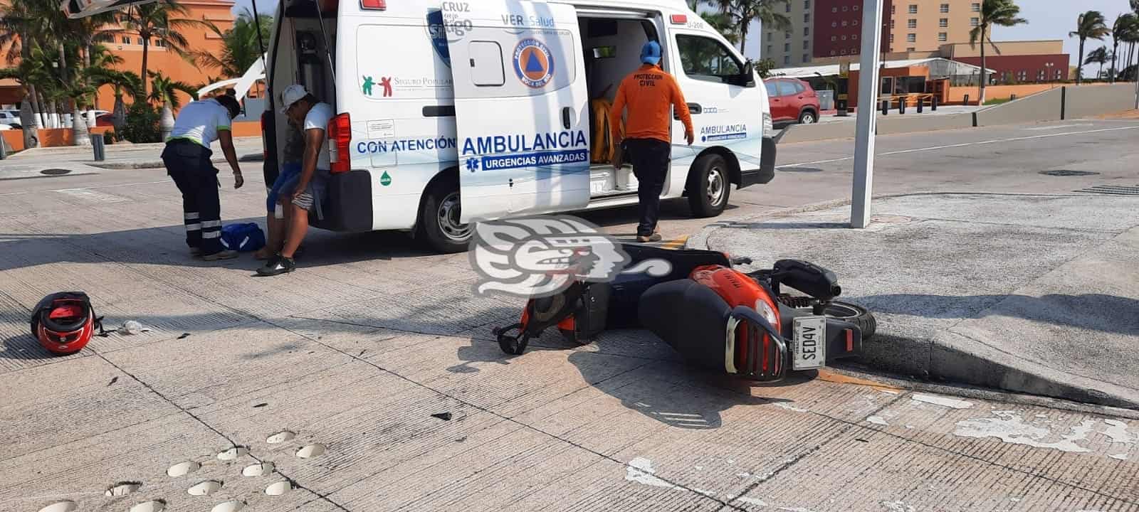 Choque Entre Motociclista Y Veh Culo Particular Deja Dos Personas Lesionadas