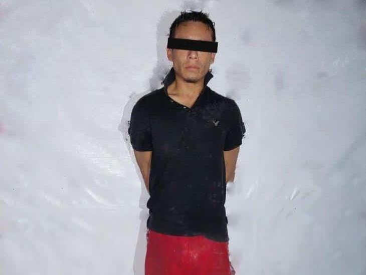 Capturan a presunto ladrón tras intentar robar tubería en Colonia de Veracruz