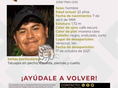 Joven originario de Coatzacoalcos desapareció en Veracruz