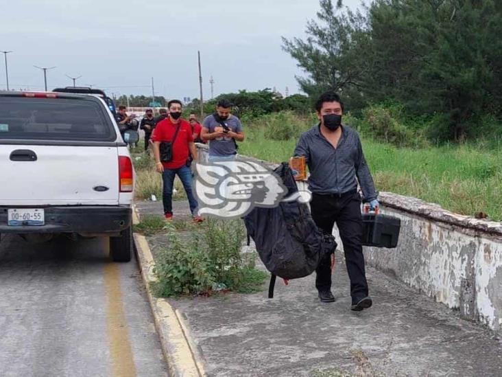 Hallan restos humanos en lote baldío de Veracruz