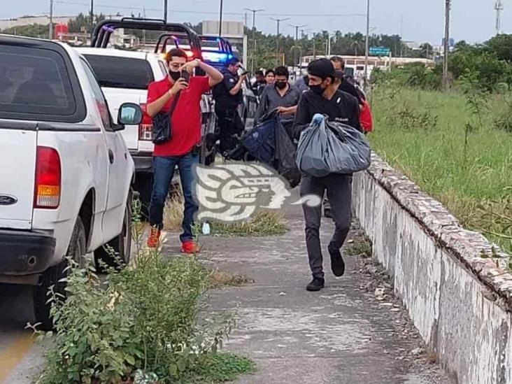 Hallan restos humanos en lote baldío de Veracruz