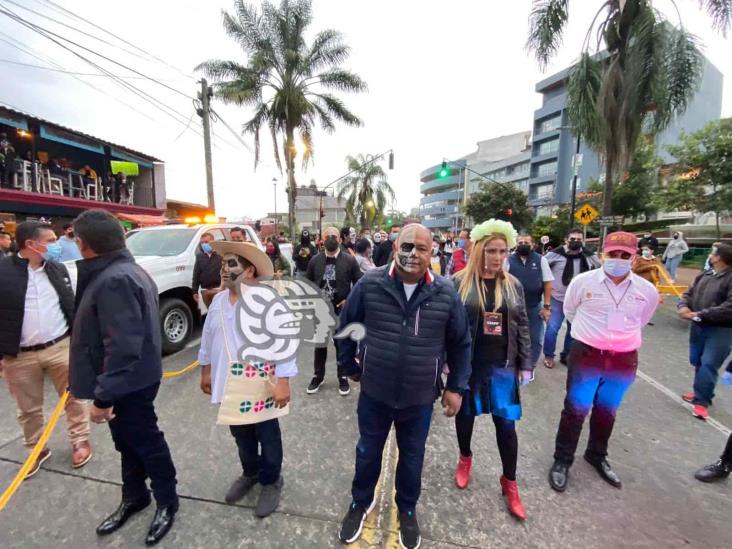 Catrinas invaden las calles del centro de Xalapa