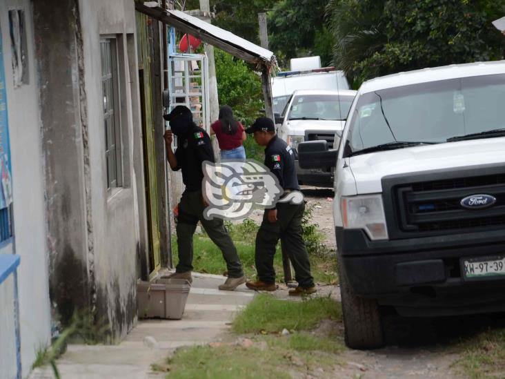 Se registra intensa movilización tras reporte de restos en vivienda de Veracruz