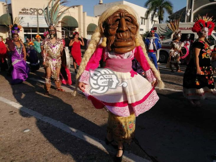 Realizan Carnaval de Catrinas 2021 en Veracruz