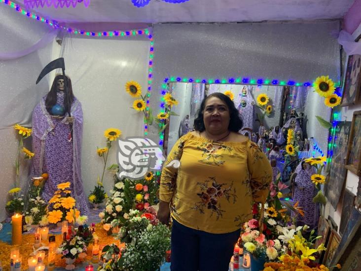 Mega fiesta en honor a la “Santa Muerte” en Acayucan