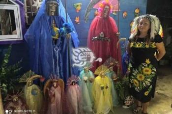 Festejaron a la Santísima Muerte en Puente Nacional