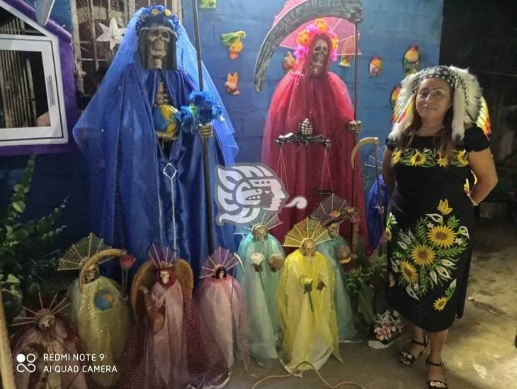 Festejaron a la Santísima Muerte en Puente Nacional