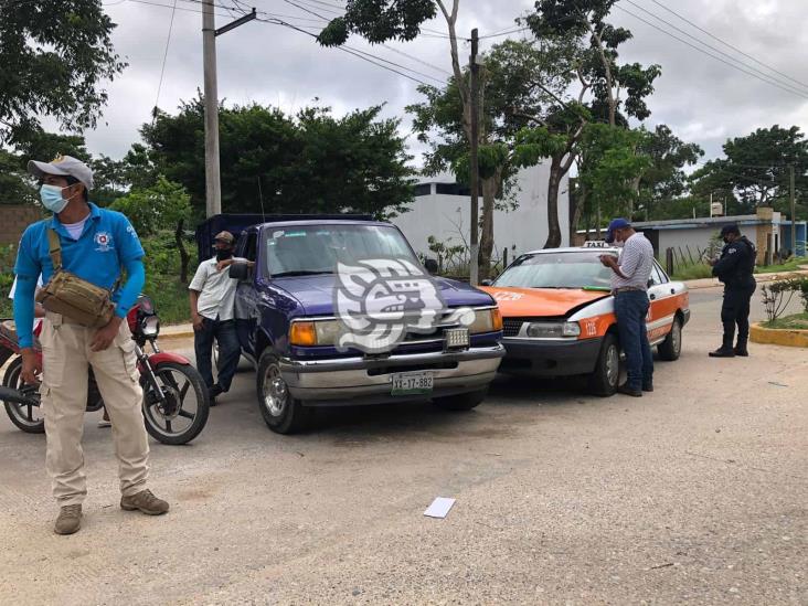 Choques en los municipios de Acayucan y Oluta; dos heridos