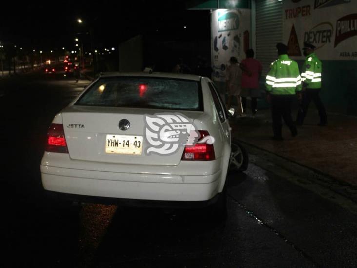 Aparatoso accidente por alcance en Coatzacoalcos; 4 lesionados