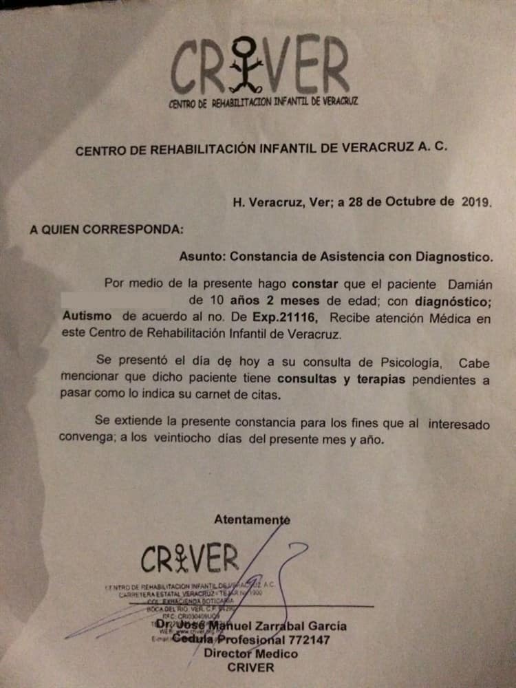 Saturación de tareas llevó a intento de suicidio a niño en Veracruz