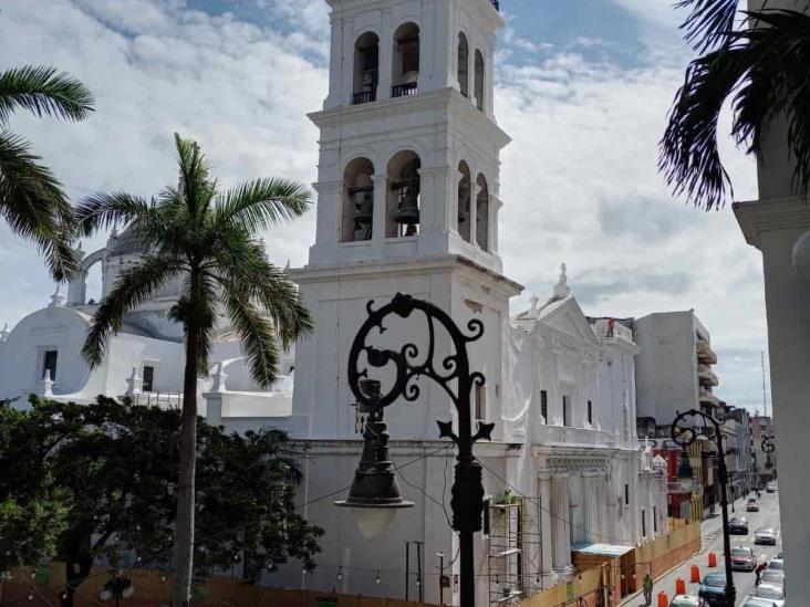 Terminaría a inicios de diciembre remodelación de Catedral de Veracruz