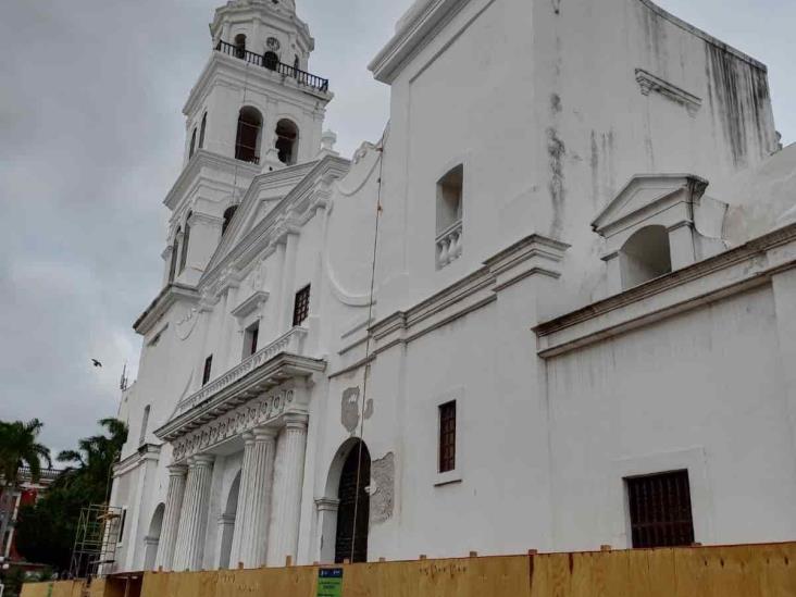 Terminaría a inicios de diciembre remodelación de Catedral de Veracruz