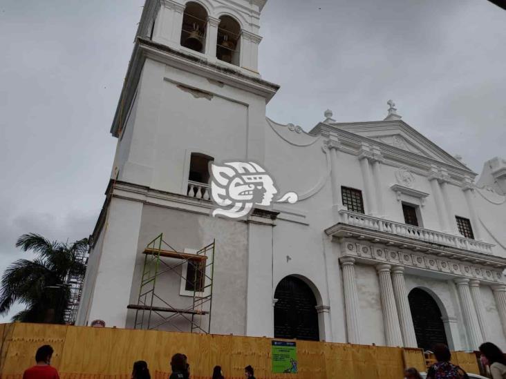 Terminaría a inicios de diciembre remodelación de Catedral de Veracruz