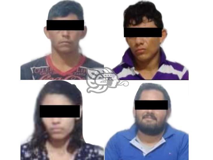 Captura SSP a cuatro narcomenudista, en Agua Dulce y Coatzacoalcos