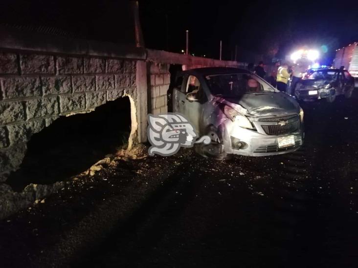 Se registra choque entre dos vehículos en la autopista Córdoba-Puebla