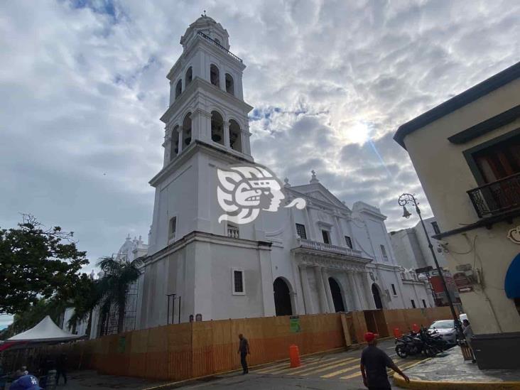 Iluminación de la Catedral de Veracruz deberá quedar lista en diciembre: INAH