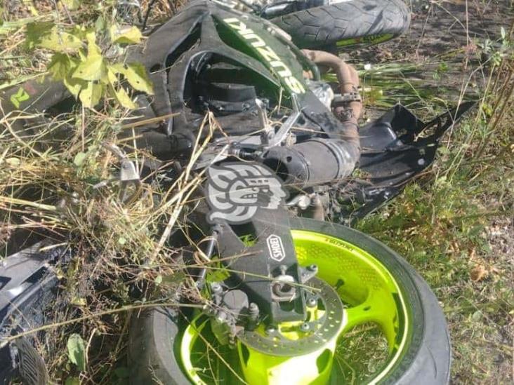 Se mata motociclista xalapeño tras derrapar en las curvas de Cerro Gordo