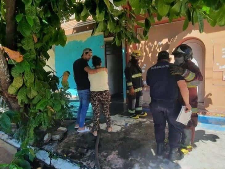 Se incendia vivienda en colonia de Veracruz