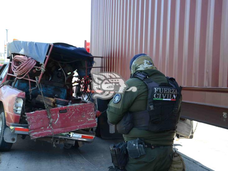 Aparatosa carambola de seis vehículos en la autopista Cardel-Veracruz