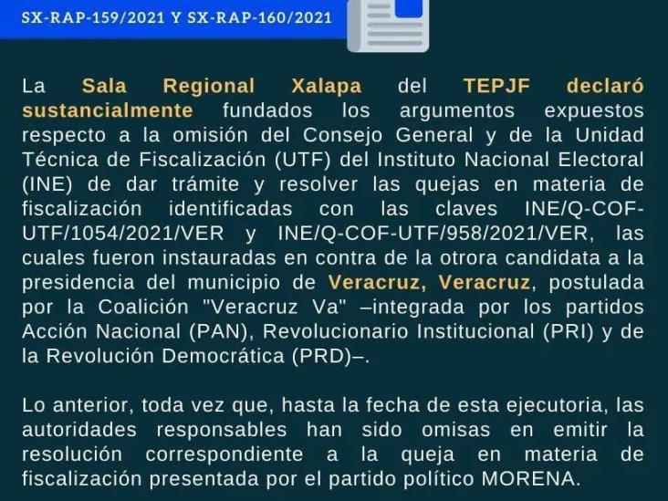 Tribunales a favor de Morena en impugnaciones de elección municipal de Veracruz