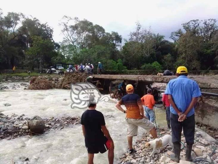 Frente Frío 10 dejó inundaciones y caminos destrozados en Misantla