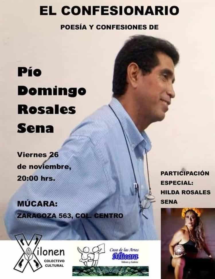 Poeta Pío Domingo se confesará esta noche