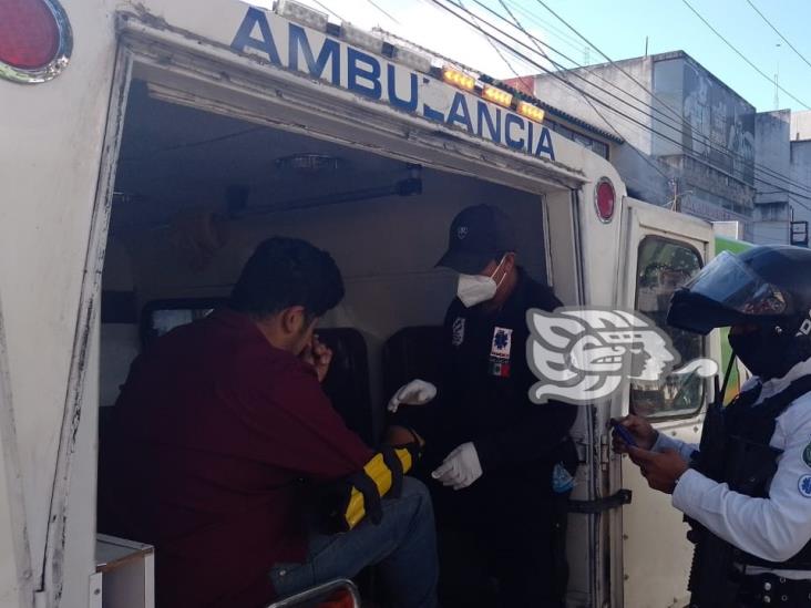 Motociclista choca contra camioneta en Las Ánimas