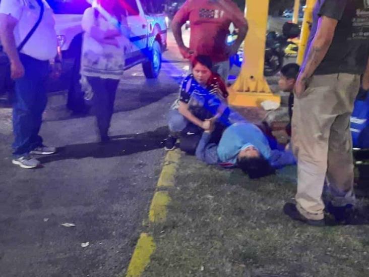 Atropellan a mujer en calle del puerto de Veracruz