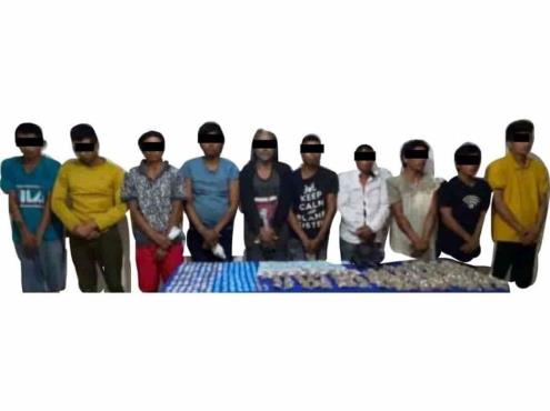 Cae banda de diez narcomenudistas en Coatzacoalcos