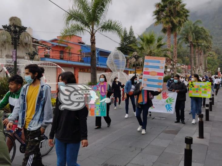 Con marcha, demandan inclusión para personas con discapacidad en Orizaba