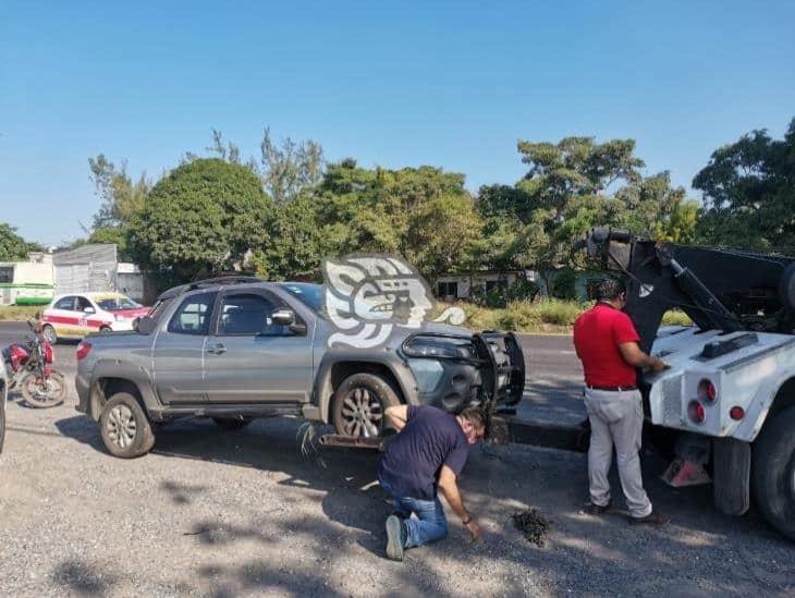 Vuelca camioneta en la Veracruz -Xalapa