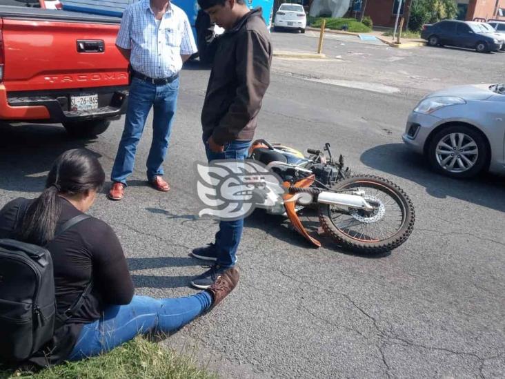 Sólo el susto, deja choque por alcance en colonia El Jobo