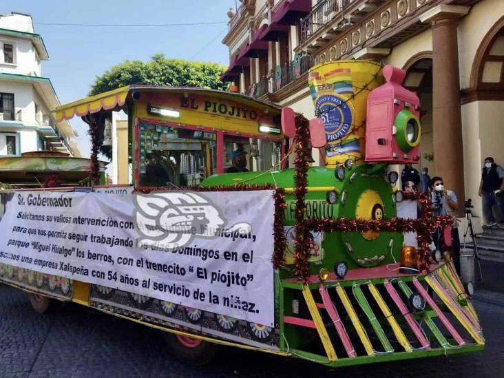 ‘El Piojito’ toma el centro de Xalapa; 2 años sin poder trabajar