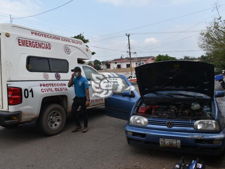 Protección Civil sofocó un conato de incendio en Acayucan