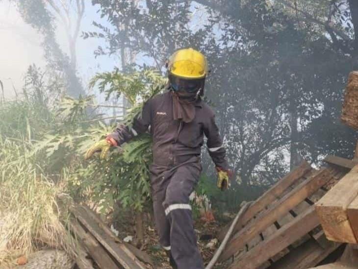 Se registra incendio en pastizal de Veracruz